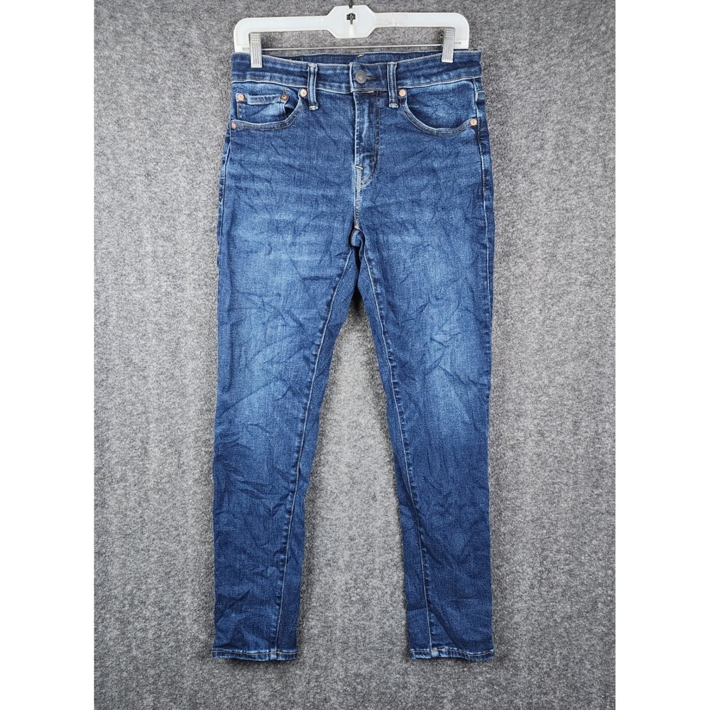 American Eagle Skinny Jeans‎ Womens 29x30 Dark Wash Airflex+ Mid Rise Denim